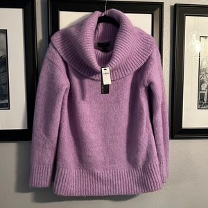 Banana Republic Lavender Cowl Neck or  Off the Shoulder Sweater